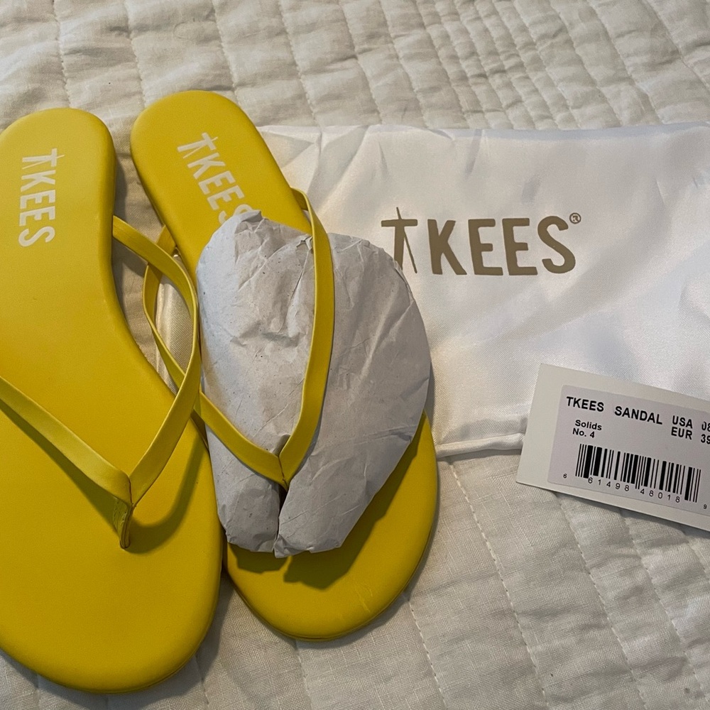 Yellow Tkees Sandals NWT